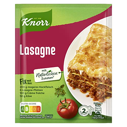 Knorr Fix Würzmischung Lasagne für einen leckeren Auflauf mit natürlichen Zutaten* 52 g 1 Stück (Packung mit 10) von Knorr