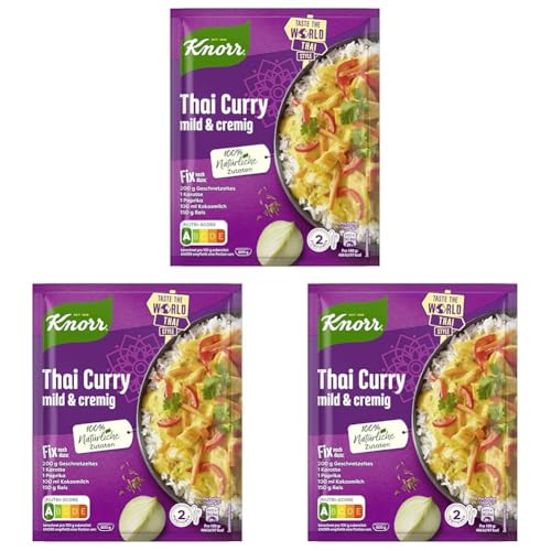 Knorr Fix Würzmischung Thai Curry, 30 g (Packung mit 3) von Knorr