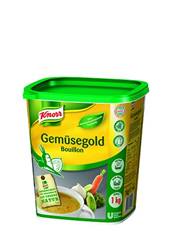 Knorr Gemüsegold Bouillon Gemüsebrühe (rein pflanzlich, ausgeprägter Gemüsegeschmack) 1er Pack (1 x 1 kg) von Knorr