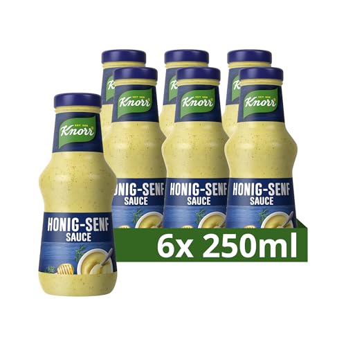 Knorr Honig-Senf Sauce cremig-milde Grillsauce mit Dill verfeinert 6x 250 ml von Knorr