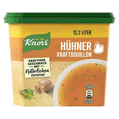 Knorr Hühner Kraftbouillon, Bouillon mit natürlichen Zutaten und kräftigem Geschmack 264 g von Knorr