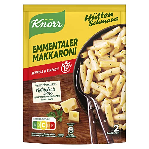 Knorr Hüttenschmaus Fertiggericht Emmentaler Makkaroni leckeres Nudelgericht fertig in 10 Minuten 151 g 1 Stück von Knorr