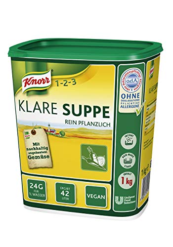 Knorr Klare Suppe Bouillon rein pflanzlich, 1er Pack (1 x 1 kg) von Knorr