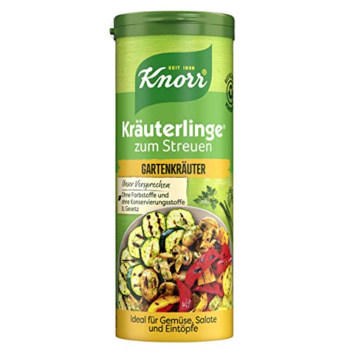 Knorr Kräuterlinge Würzmischung zum Streuen Gartenkräuter für Gemüse, Salat Dressing und Eintöpfe mit nachhaltig angebauten Kräutern, 60 g (1er Pack) von Knorr