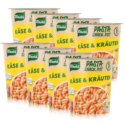 Knorr Pasta Pot Käse & Kräuter leckere Instant Nudeln fertig in nur 5 Minuten 8 x 59 g von Knorr