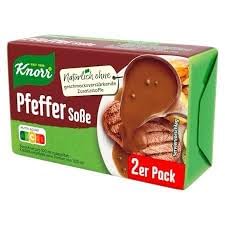 Knorr Pfeffer Soße würzige Pfeffersoße ohne geschmacksverstärkende Zusatzstoffe 18x 2er Pack von Knorr