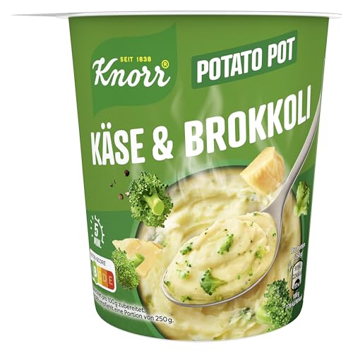 Knorr Potato Snack Pot mit Käse & Brokkoli und nachhaltig angebauten Kartoffeln, fertig in nur 5 Minuten 50g von Knorr