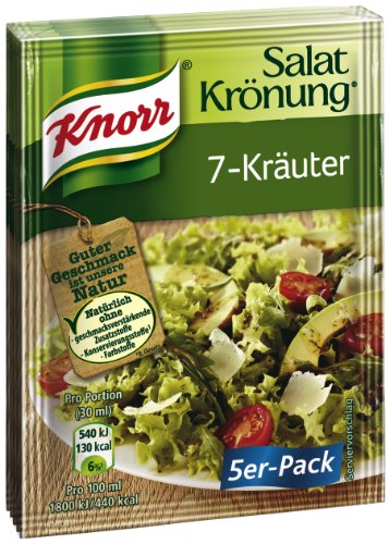 Knorr Salatkrönung 7-Kräuter Dressing 5er-Pack (5 x 450 ml) von Knorr