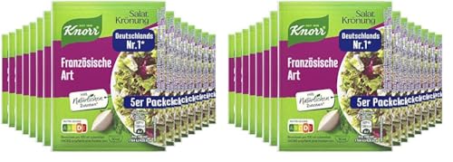 Knorr Salatkrönung Französische Art für ein leckeres Salatdressing mit natürlichen Zutaten* 15x 52 ml (Packung mit 2) von Knorr