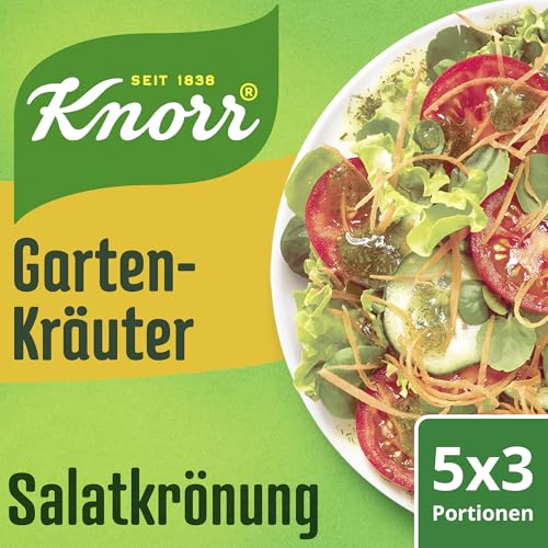 Knorr Salatkrönung Gartenkräuter für ein leckeres Salatdressing mit natürlichen Zutaten* 5 x 3 Portionen 15 Stück von Knorr