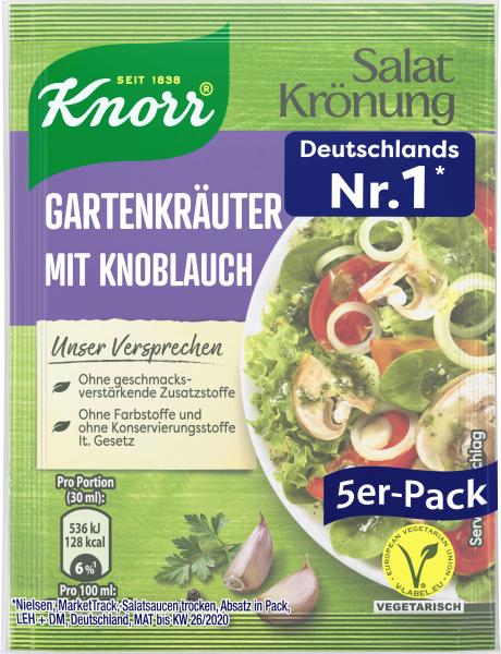Knorr Salatkrönung Gartenkräuter mit Knoblauch von Knorr