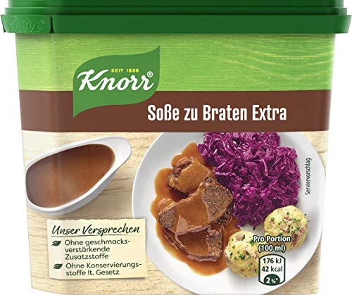 Knorr Soße zu Braten Extra leckere dunkle Soße mit würzigem Geschmack 280 g 1 Stück von Knorr