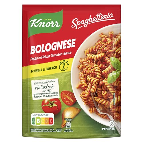 Knorr Spaghetteria Nudel-Fertiggericht Bolognese leckeres Nudelgericht fertig in 7 Minuten 10x 160 g von Knorr