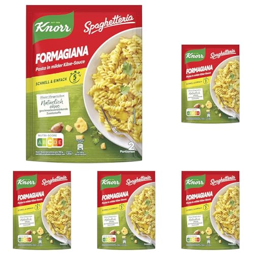 Knorr Spaghetteria Nudel-Fertiggericht Formagiana leckeres Nudelgericht fertig in 5 Minuten 163 g (Packung mit 5) von Knorr