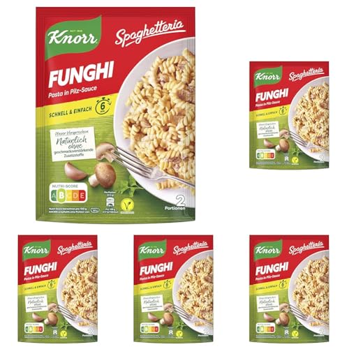 Knorr Spaghetteria Nudel-Fertiggericht Funghi leckeres Nudelgericht, 150 g (Packung mit 5) von Knorr