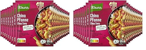 Knorr Taste the World Fix Würzmischung China Pfanne Chop Suey für ein leckeres Reisgericht ohne geschmacksverstärkende Zusatzstoffe 19x 36 g (Packung mit 2) von Knorr