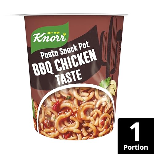 Knorr Taste the World Pasta Snack Pot BBQ Chicken Taste leckere kleine Mahlzeit fertig in nur 5 Minuten 61 g von Knorr