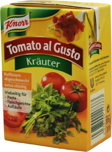 Knorr Tomato al Gusto Kräuter Soße, 1er-Pack (1 x 370 g) (Packung mit 6) von Knorr