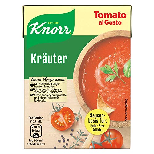 Knorr Tomato al Gusto Kräuter Soße, 1er-Pack (1 x 370 g) von Knorr