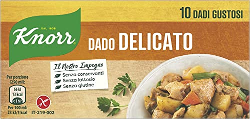 knorr Delicato dado brodo Suppenwürfel Brühe sanft reich an Geschmack 10 pz von Knorr