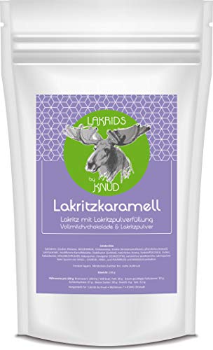 Lakrids Knud | Lakritzkaramell mit Lakritzpulverfüllung - 150 g Packung von Knud