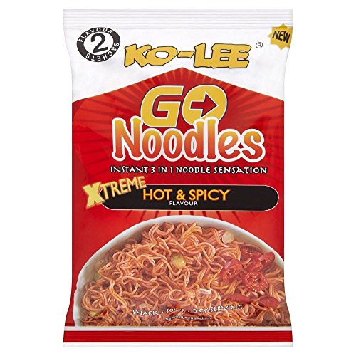 Ko-Lee Go Noodles Xtreme Hot & Spicy Flavour (85g) - Packung mit 6 von Ko-Lee