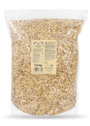 KoRo - Bio 4-Korn-Flocken - Perfekte Vielfalt für Dein Müsli Mit Gerste, Hafer, Roggen und Weizen - hoher Ballaststoffgehalt - Proteinquelle - als Frühstücksflocken und zum Brot backen geeignet von KoRo