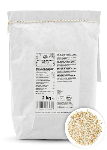 KoRo - Bio Buchweizengrütze - 2 kg - nussig - lecker - 100 % Buchweizen aus biologisch-dynamischem Anbau von KoRo