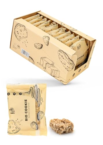 KoRo - Bio Cookie Salted Caramel 12 x 50 g - Salzig-süße Nascherei - Vegan und glutenfrei von KoRo