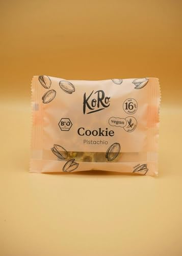 KoRo - Bio-Cookie mit 16% Pistazie - Vegan & glutenfrei - Mit weißen Drops, Cashews und Pistazien - Bio-Qualität von KoRo