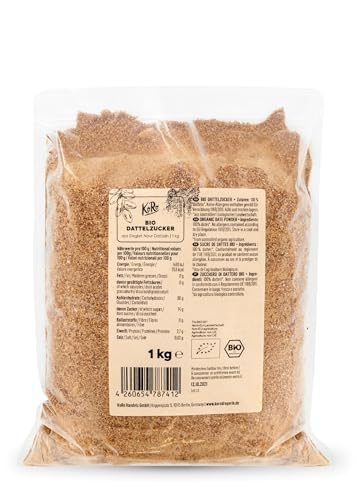 KoRo - Bio Dattelzucker 1 kg - 100 % Datteln der Sorte Deglet Nour - Ohne jegliche Zusätze von KoRo