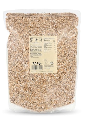 KoRo - Bio Emmerflocken 2,5 kg - Urkorn - Leicht nussiges Aroma - für Müsli, Joghurt oder zum Brotbacken - Ballaststoffreich von KoRo