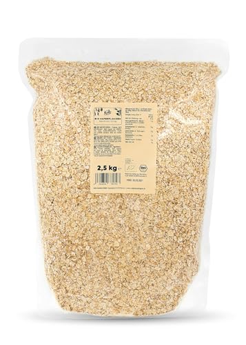 KoRo - Bio Haferflocken Kleinblatt 4 x 2,5 kg - Extra-Zarte Haferflocken - 100% Bio-Qualität - Frühstücks-Allrounder - Ballaststoffreich von KoRo