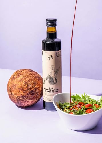 KoRo - Bio Kokosblüten Vinaigrette 500 ml - Aus Kokosblütenessig und -sirup - Ölfrei - Fruchtig-frisch im Salat von KoRo