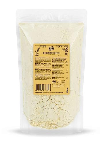 KoRo - Bio Lupinenmehl - Natur Geschmack - Ohne Zuckerzusatz - Pflanzliches Eiweiß Pulver - 500g - KoRo von KoRo