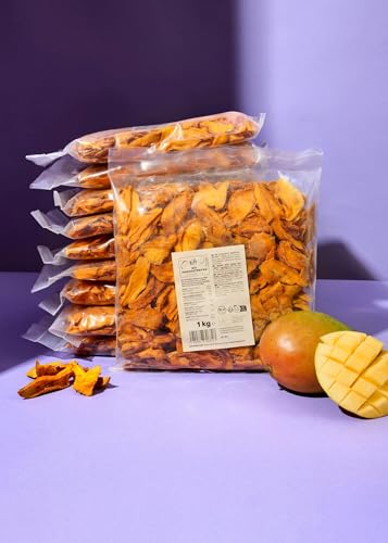 KoRo - Bio-Mangostreifen Kent 20 x 1 kg - Fruchtig-süßer Geschmack - Ohne Zuckerzusatz - Getrocknete Mango der Sorte Kent von KoRo