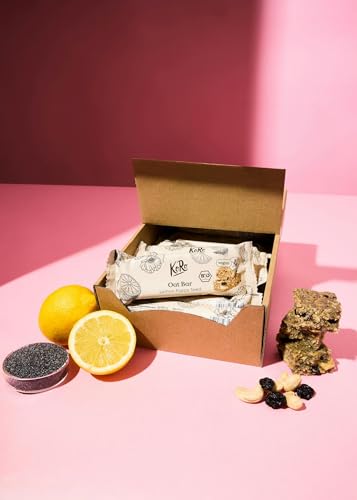 KoRo - Bio Oat Bar Lemon Poppy Seed 60 g - Zitronig-nussiger Geschmack - Mit Cashews und getrockneten Sauerkirschen - Glutenfrei und vegan von KoRo