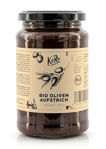 KoRo - Bio Oliven Aufstrich schwarz 350 g - mit hochwertigem Olivenöl - geschmacksintensiv - vegan von KoRo