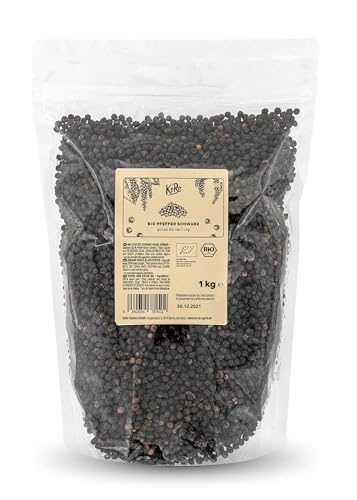 KoRo - Bio Pfeffer schwarz ganze Körner 1 kg von KoRo