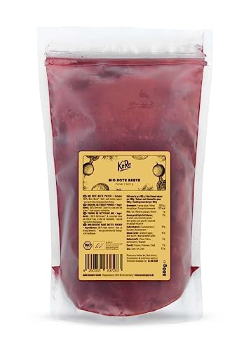 KoRo - Bio Rote Beete Pulver 500 g - 100 % natürliche Lebensmittelfarbe dezent im Geschmack reich an Mineralstoffen und Vitaminen von KoRo