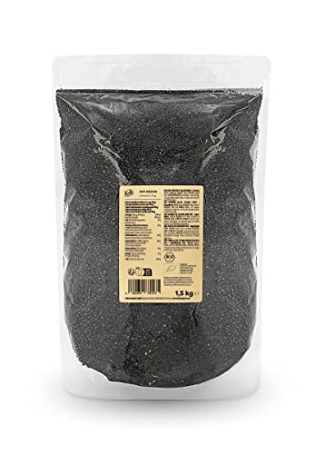 KoRo - Bio Sesam schwarz 1,5 kg - Nährstoffreiches Superfood mit nussigem Geschmack - Proteinreich von KoRo