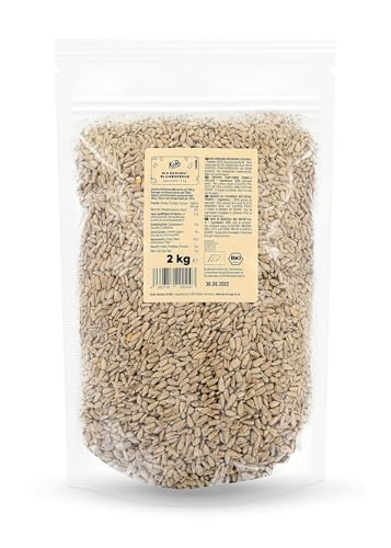 KoRo - Bio Sonnenblumenkerne 2 kg - 100% Kerne ohne Zusätze - Proteinquelle - Keimfähig von KoRo