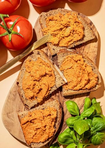 KoRo - Bio Tomate Basilikum Aufstrich 12 x 380 g - Aufs Brot & zum Verfeinern von Speisen - Vegan - Herrlicher Geschmack von KoRo