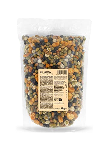 KoRo - Bohnen-Erbsen-Mix Snack 1 kg - Hülsenfrüchte Snack geröstet und gesalzen in Vorteilspackung von KoRo