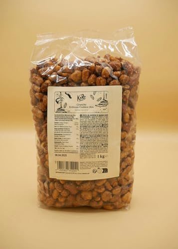 KoRo - Crunchy Erdnuss-Cashew-Mix Salted Caramel - Süß-salziger Nussmix mit Karamellgeschmack - Proteinquelle (18 g/100 g) - Vegan von KoRo