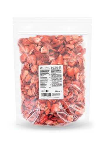 KoRo - Gefriergetrocknete Erdbeeren 350 g - Schonend getrocknete Trockenfrüchte - 100% pflanzlich und naturbelassen von KoRo