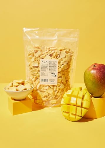 KoRo - Gefriergetrocknete Mangostücke 350 g - 100 % Frucht - Im Müsli, Joghurt oder als Snack - Knusprige Frische - Obst fürs ganze Jahr - Ohne Zuckerzusatz* von KoRo