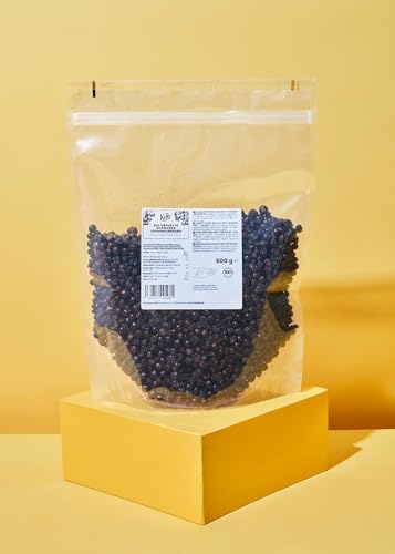 KoRo - Gepuffte schwarze Bio Johannisbeeren 500 g von KoRo