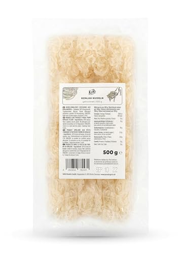 KoRo - Getrocknete Shirataki Nudeln 500 g - Aus der Konjakwurzel - Fettfrei - Vegan von KoRo