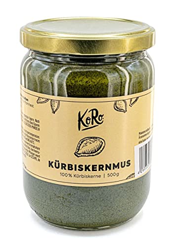 KoRo - Kürbiskernmus 12 x 500 g - Angenehm süße vegane Nuss Creme aus 100% Kürbiskernen ohne Zusätze von KoRo